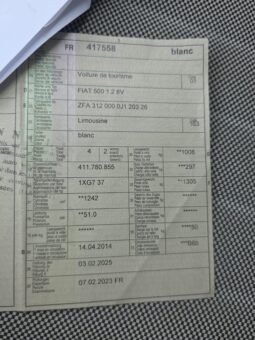 
										Fiat 500 1.2 Pop full									